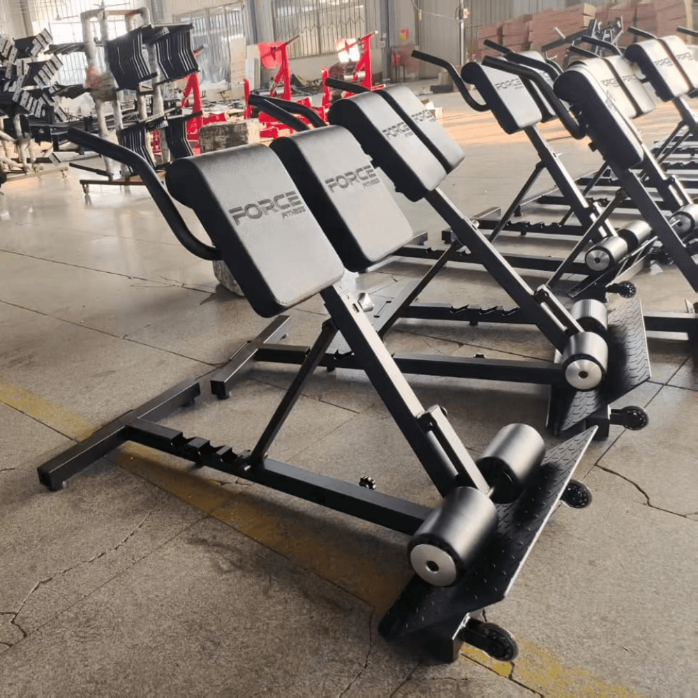 Folding Hyper Extension Bench — in use
