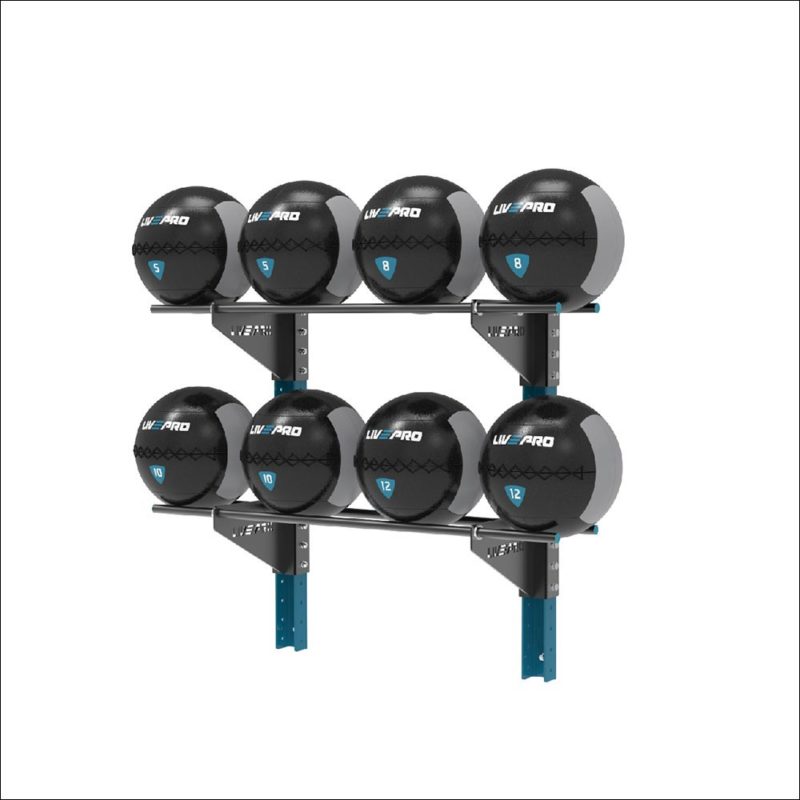 LivePro LivePro Wall Ball Rack – Wall Mounted — rack available from Gym Machines South Africa