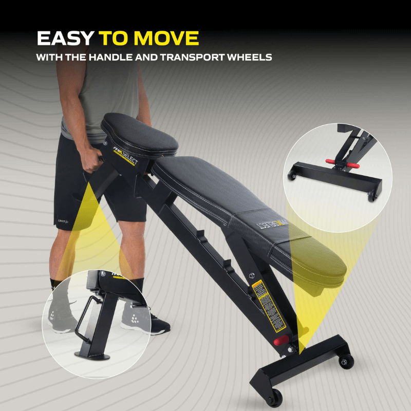Adjustable Weight Bench — rear view