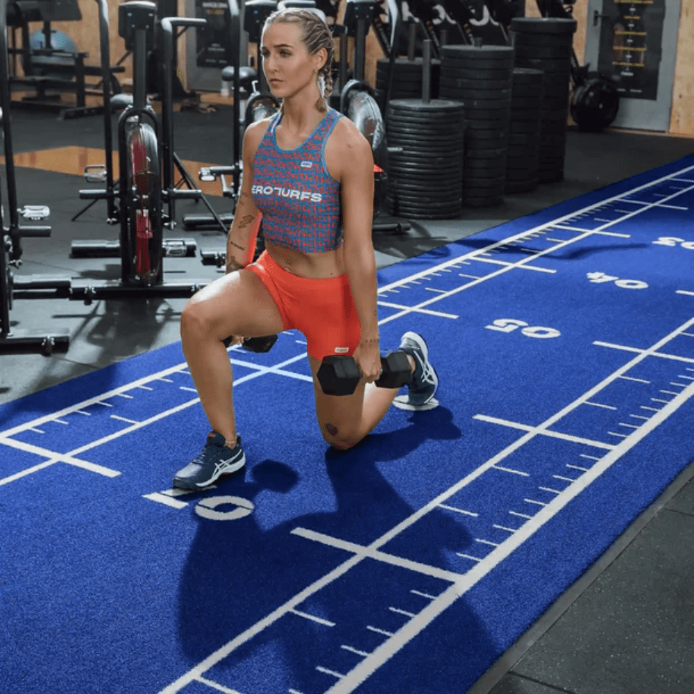 Premium Astro Sprint Sled Track - Blue — side view