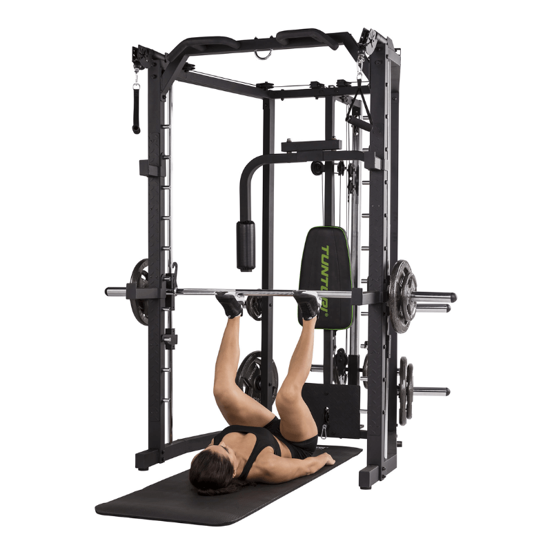 Tunturi Sm80 All-in-One Smith Machine — close-up of the frame
