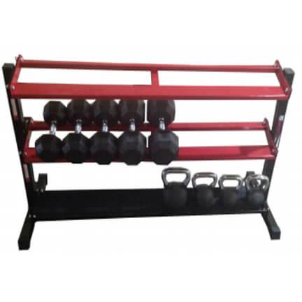 Athletic Athletic Dumbell & Kettle Rack — rack available from Gym Machines South Africa
