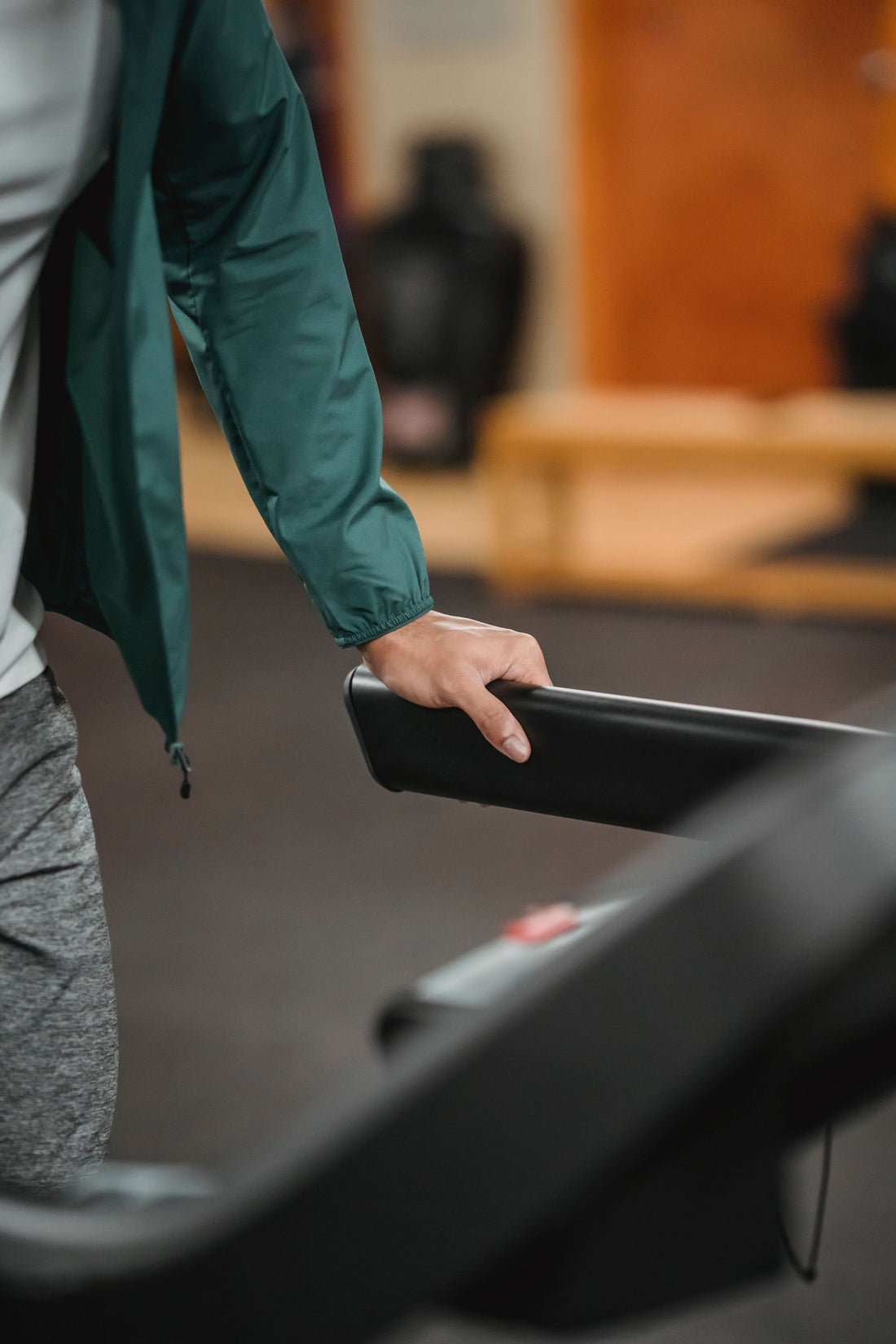 Runner on a treadmill deck, illustrating the components that make a home running machine durable