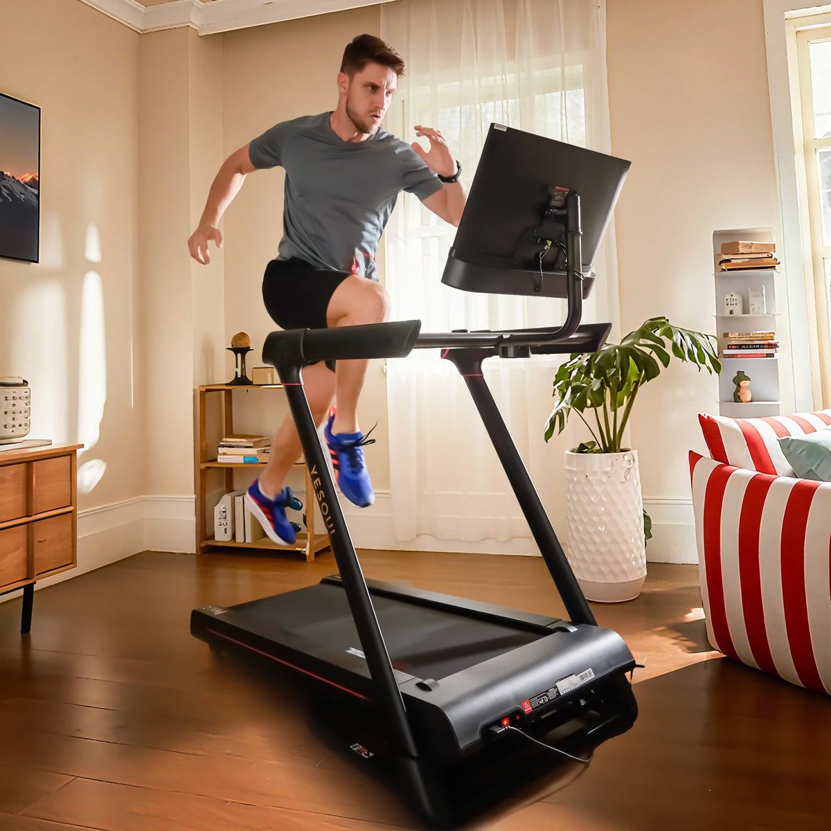 T3 Plus Smart Treadmill — alternative angle