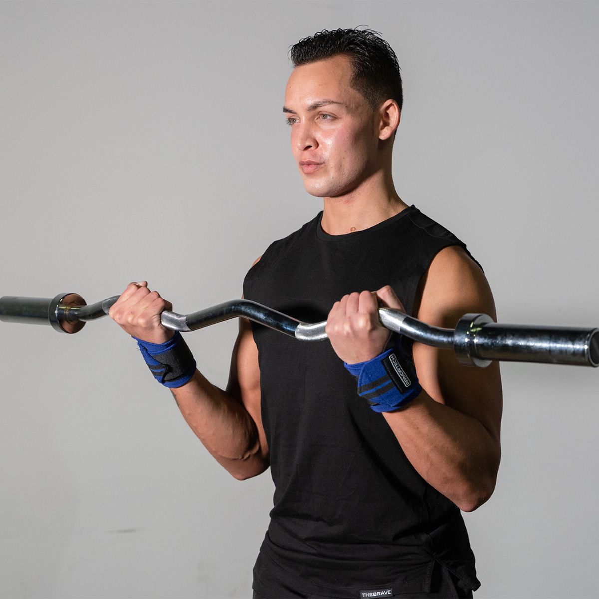 Olympic EZ Curl Bar — in use