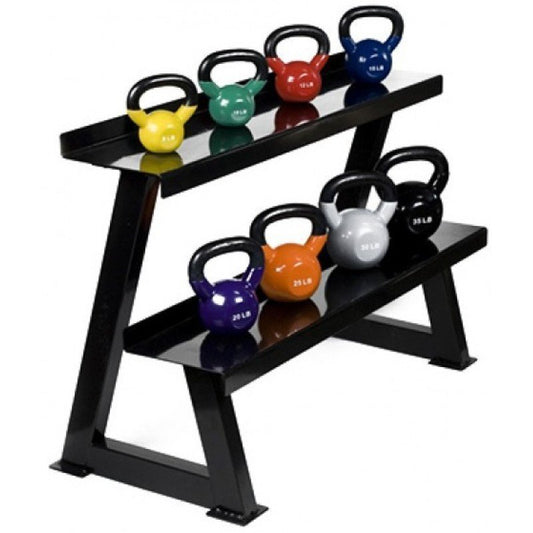 2 Tier Kettlebell Rack — rack available from Gym Machines South Africa