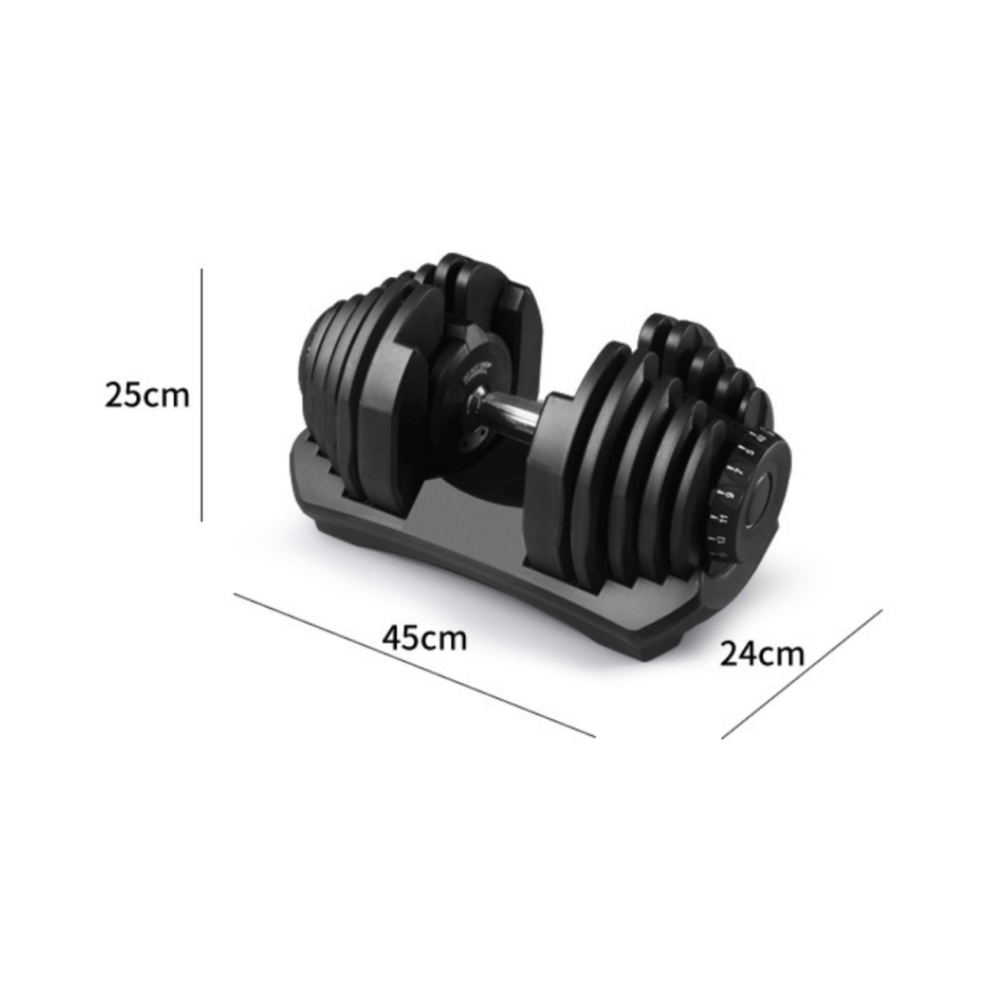 24kg Adjustable Dumbbell (Pair) — close-up of the frame