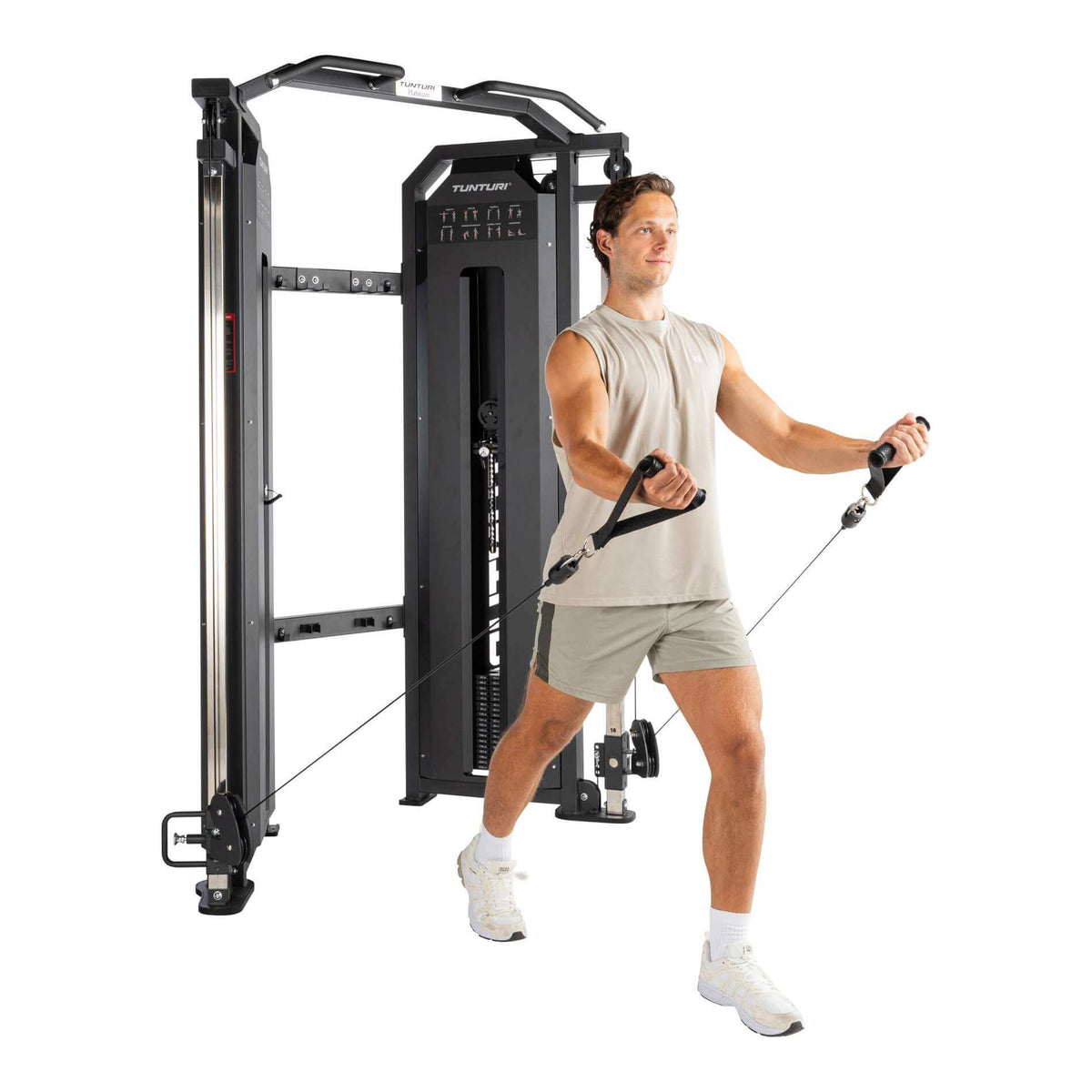 Tunturi Platinum Functional Trainer - Selectorized — rear view
