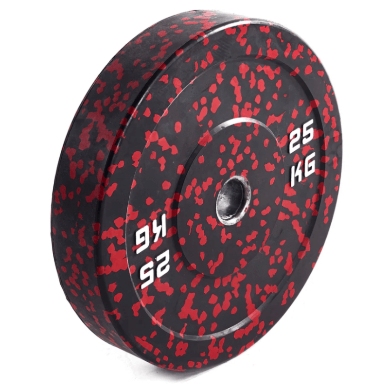 Force Fitness Monster Fleck Bumper Plates — side view