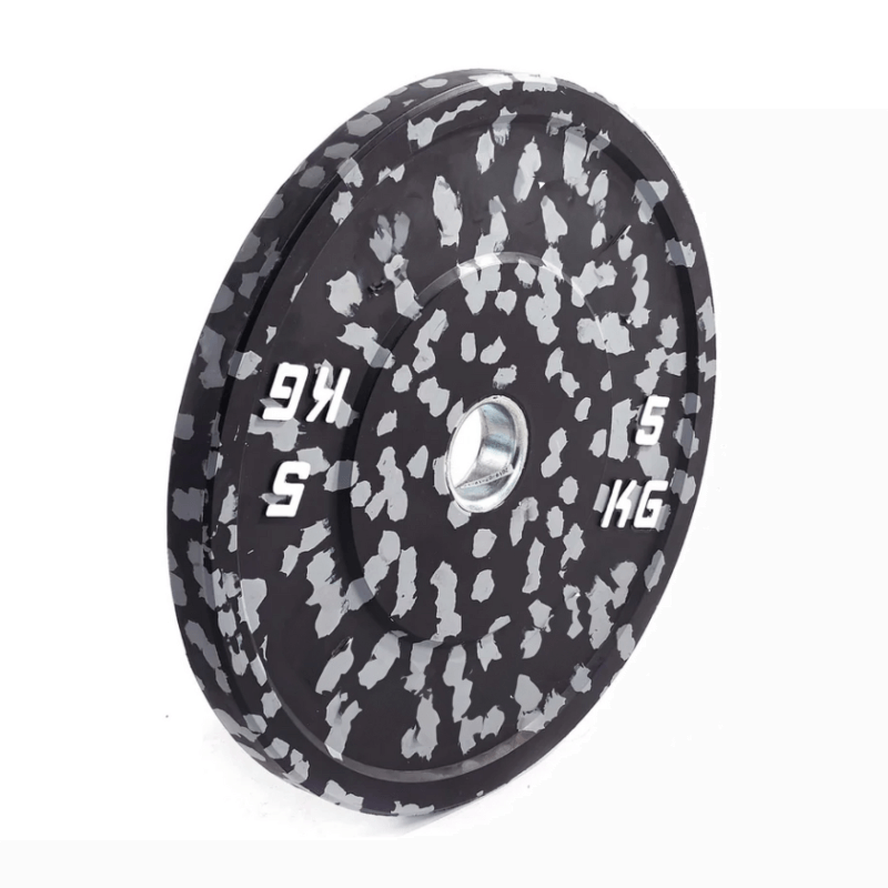 Force Fitness Monster Fleck Bumper Plates — in use