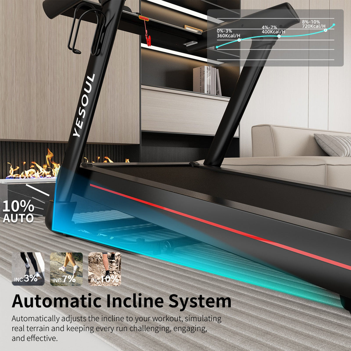 T3 Pro Treadmill — alternative angle