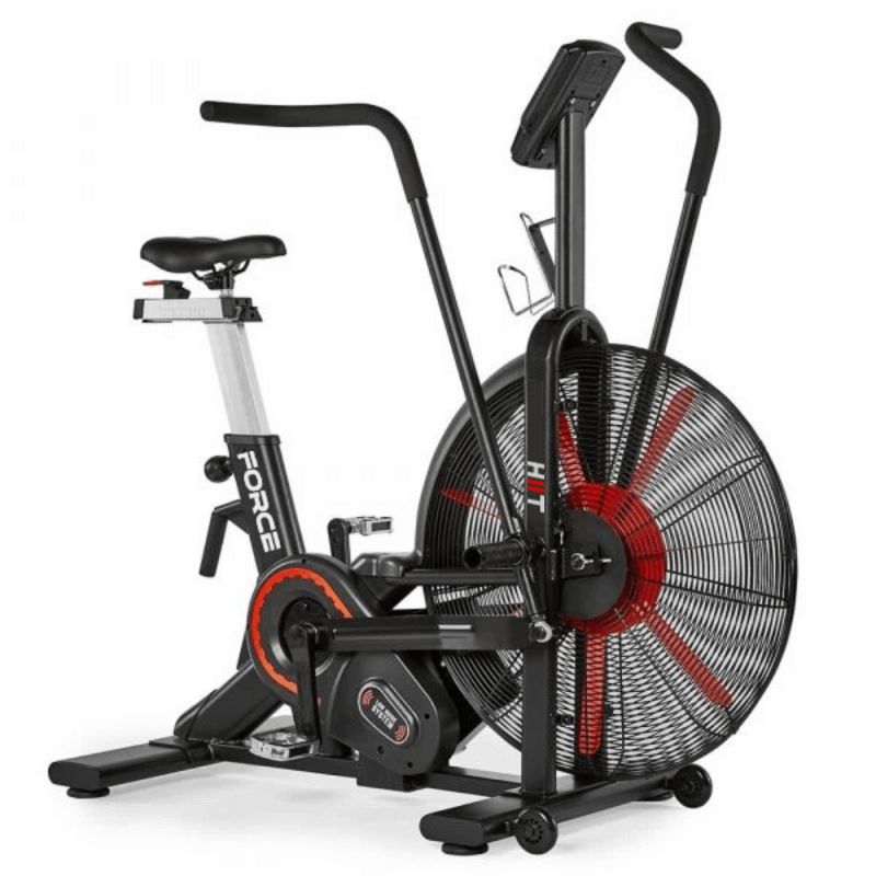 Force Fitness Curve Treadmill + Ski Trainer + Air Bike Elite HIIT Cardio Package — rear view