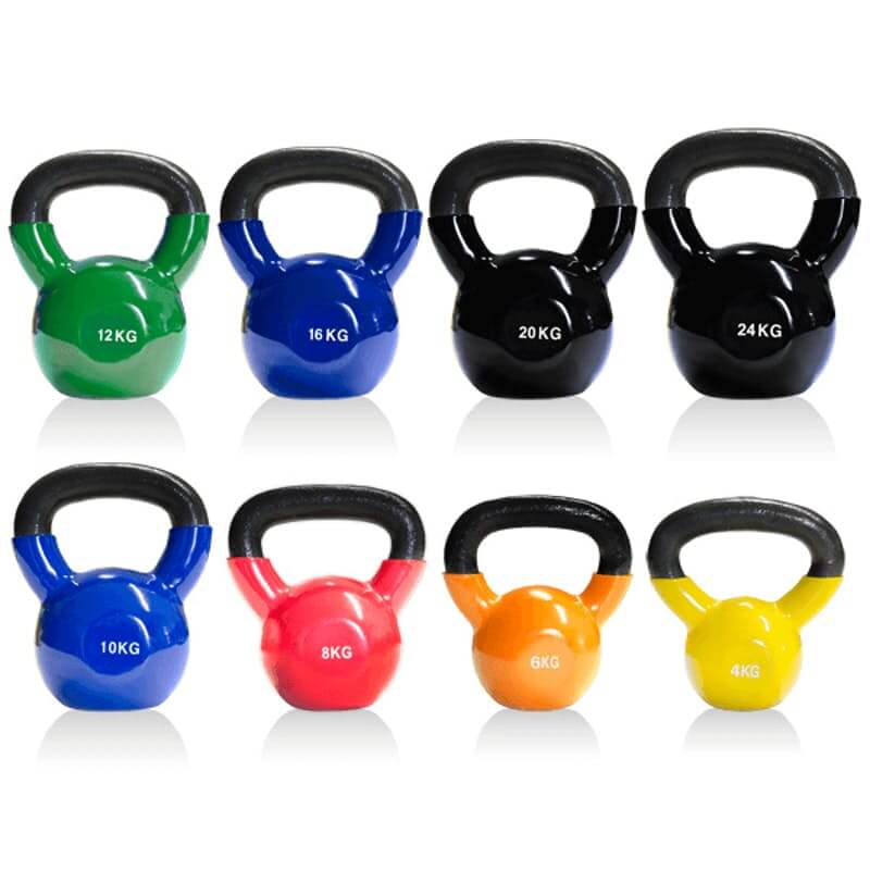 4kg Athletic Vinyl Coated Kettle Bells — kettlebell available from Gym Machines South Africa