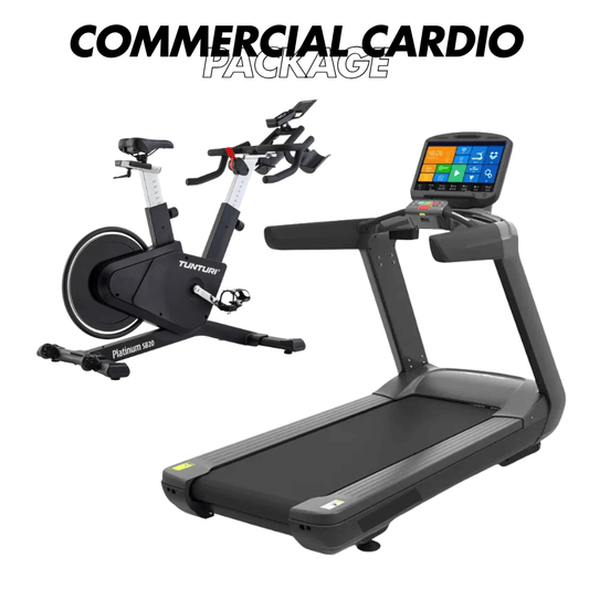 V12 Treadmill + Sb20 Spin Bike Commercial Cardio Package — conditioning kit available from Gym Machines South Africa