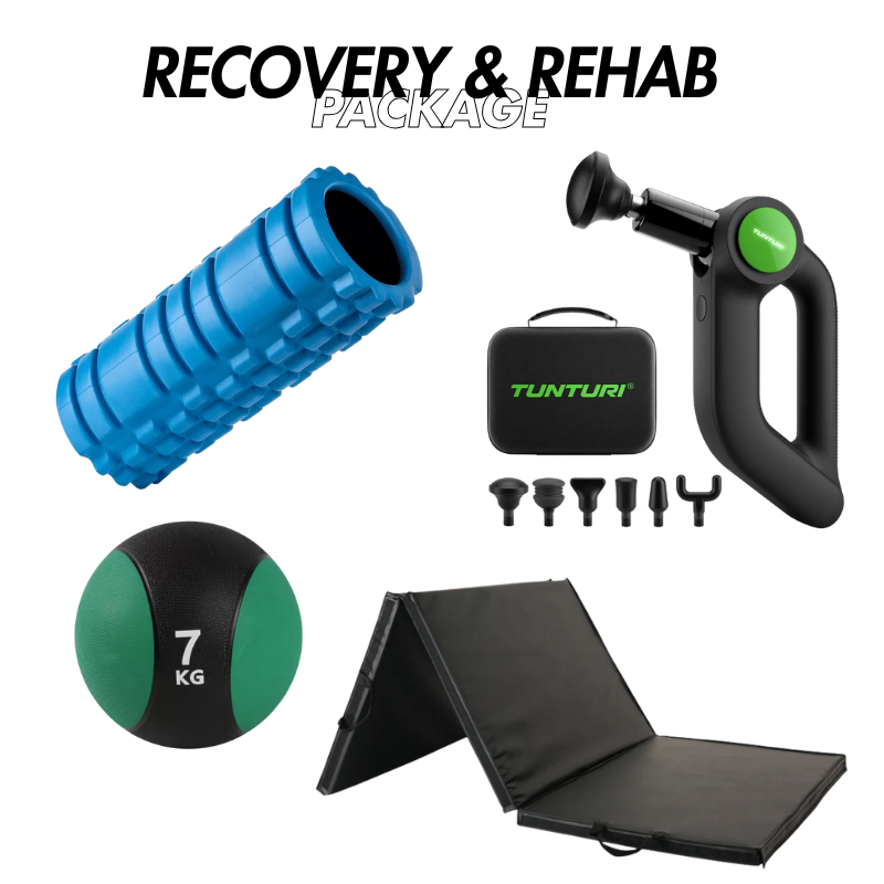 Foam Roller + Massage Gun + Yoga Mat + Medicine Ball Recovery And Rehabilitation Package — conditioning kit available from Gy