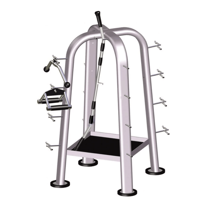 Force Fitness Accessory & Gym Cable Attachment Rack — rear view