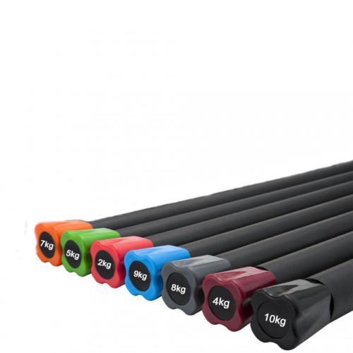UBench UBench Rubber Encased Barbell-Straight 10kg — bench available from Gym Machines South Africa