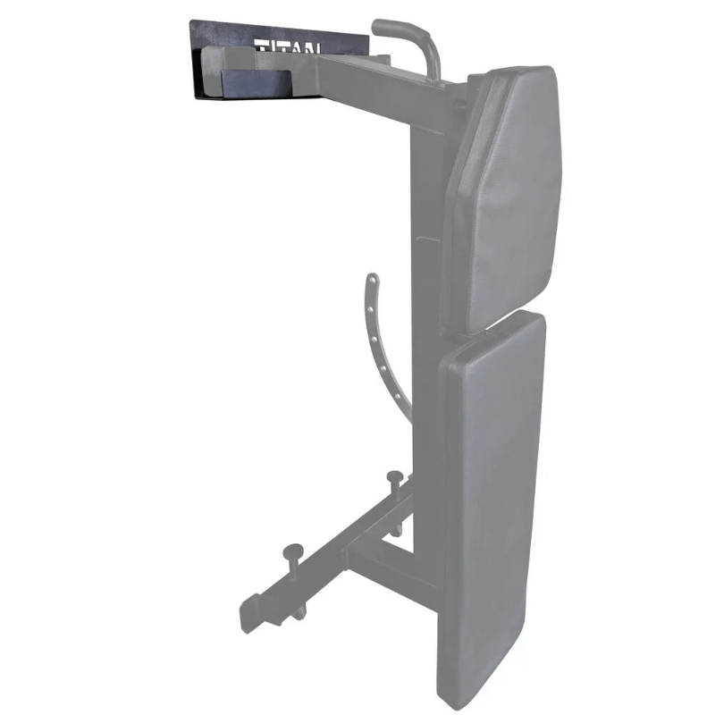 Bench & Rower Wall Hanger Storage — rear view