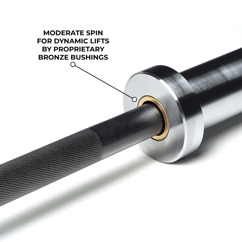 Shorty Olympic Barbell - Black — alternative angle