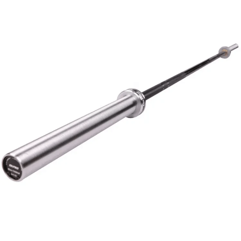 Shorty Olympic Barbell - Black — close-up of the frame