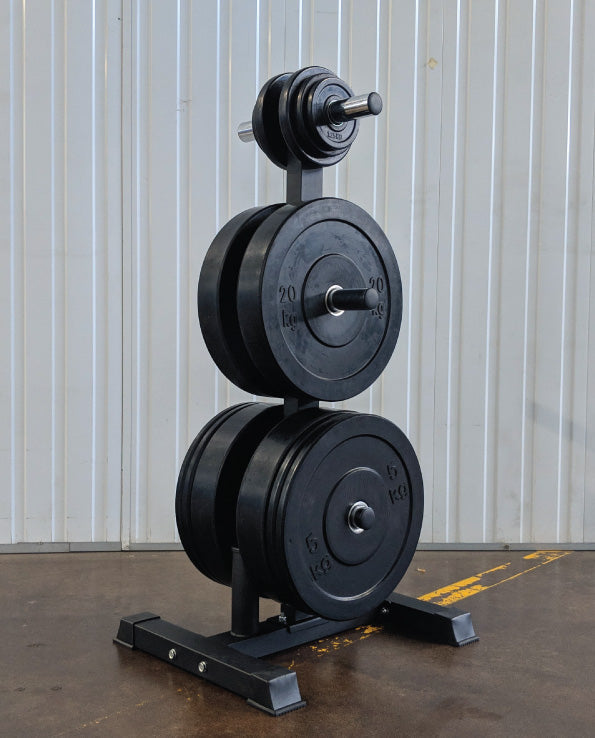 Olympic Weight Plate & Bar Storage Rack — alternative angle