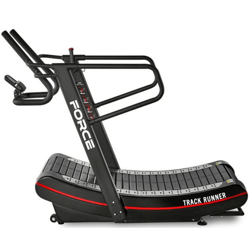 Force Fitness Track Runner Curve Treadmill — alternative angle