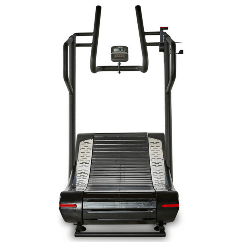 Force Fitness Track Runner Curve Treadmill — rear view
