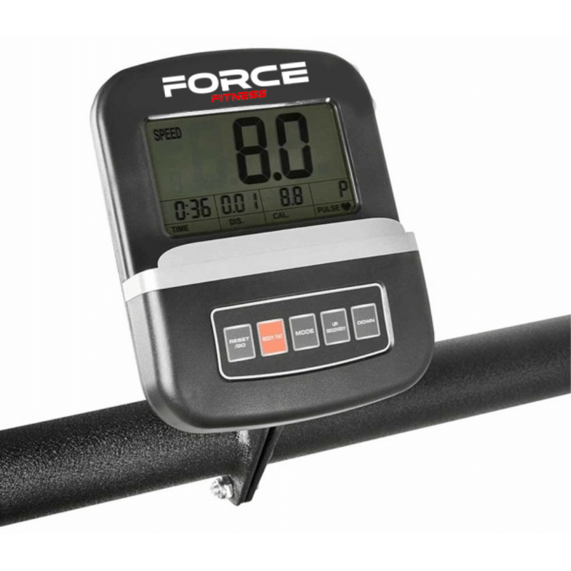Force Fitness HIIT Runner Curve Treadmill — side view