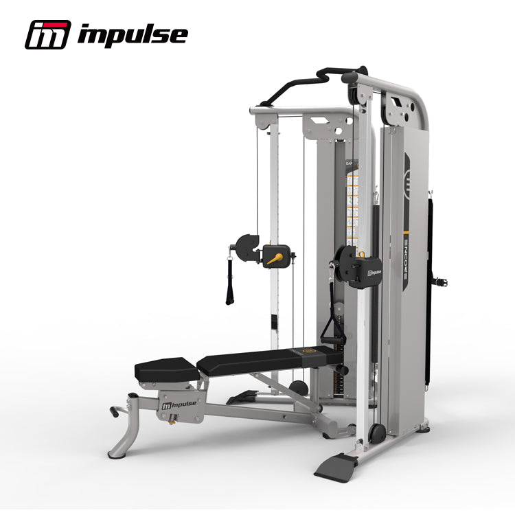 Impulse Fitness Impulse Encore Dual Function – Short Shroud 2X200lb Stacks — rear view
