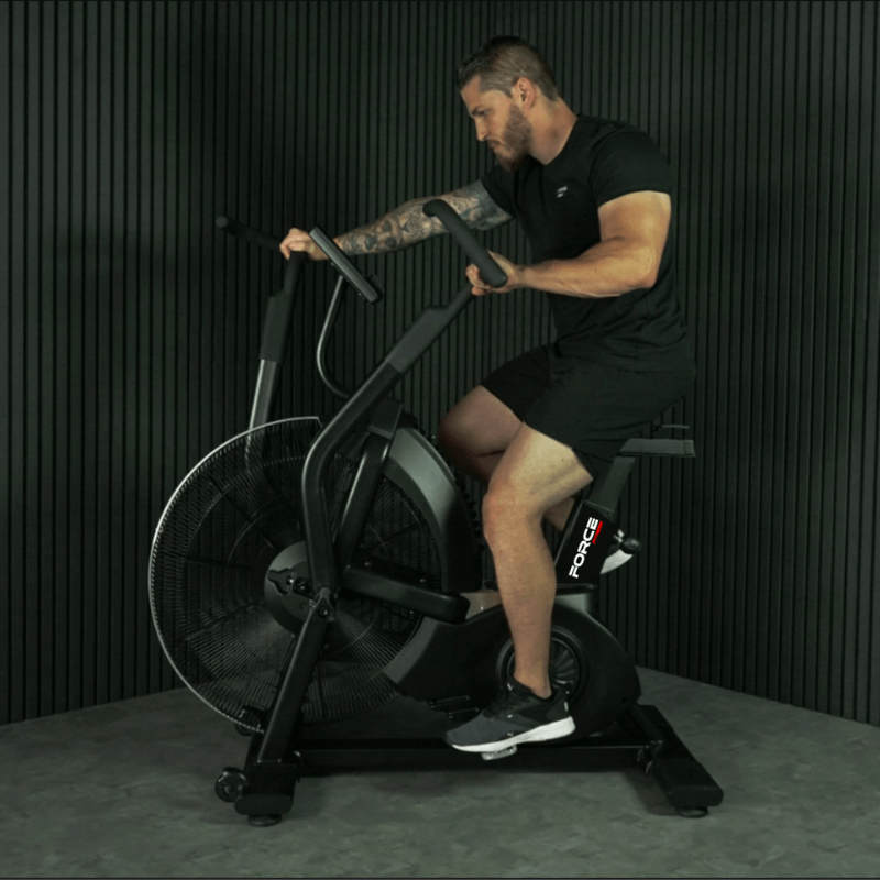 Force Fitness Ab9 Air Bike - Pro — in use