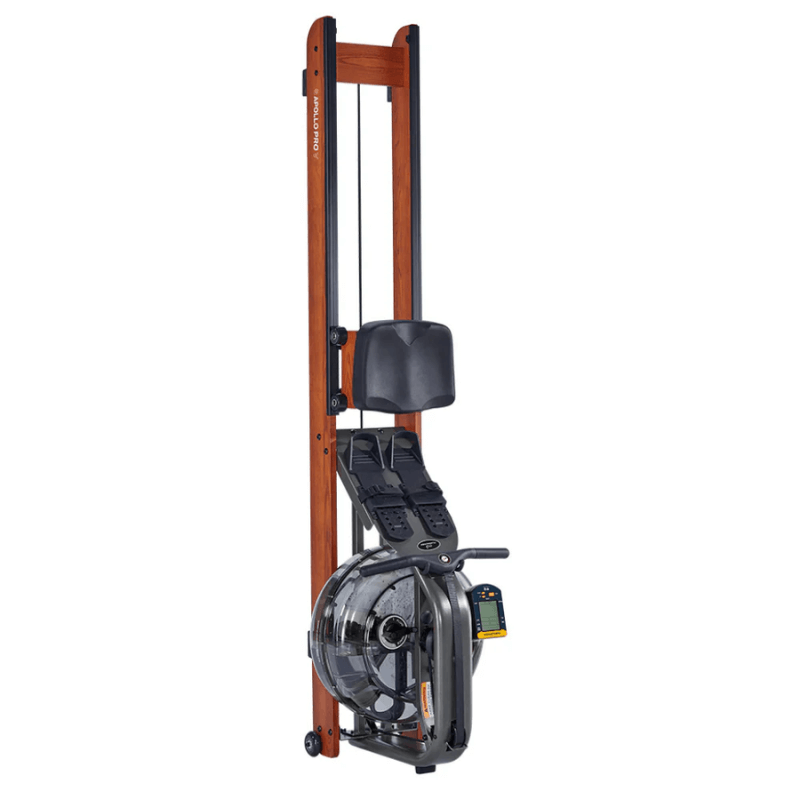 Apollo Pro V Fluid Water Rower — close-up of the frame