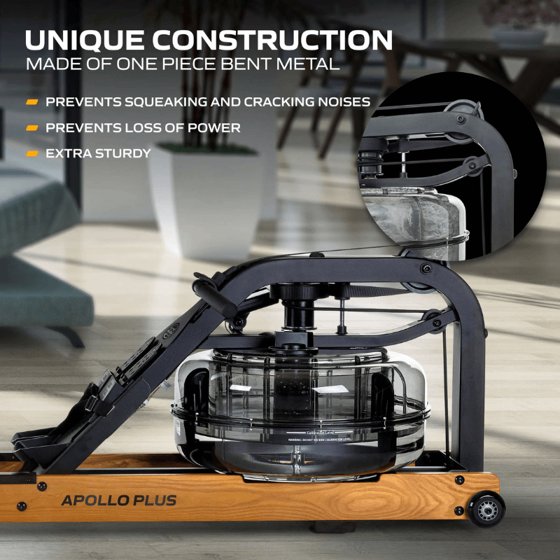 Apollo Plus Commercial Water Rower — side view