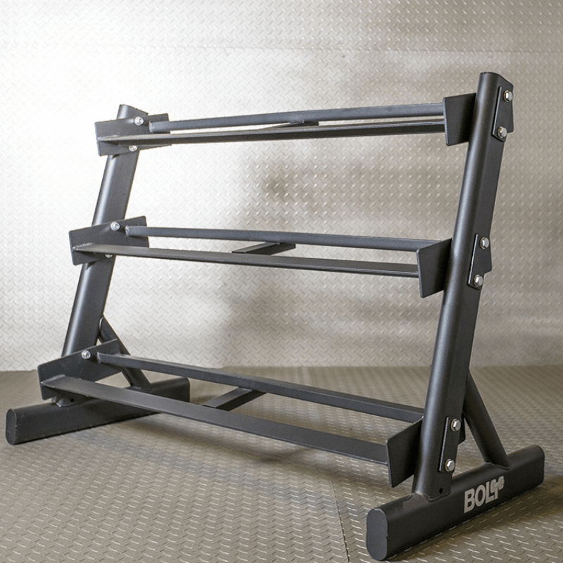 Force Fitness 3 Tier Dumbbell Rack — detail view