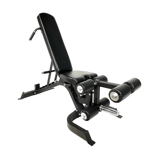 Force Fitness Adjustable Bench + Leg Extension & Leg Curl Combo — conditioning kit available from Gym Machines South Africa