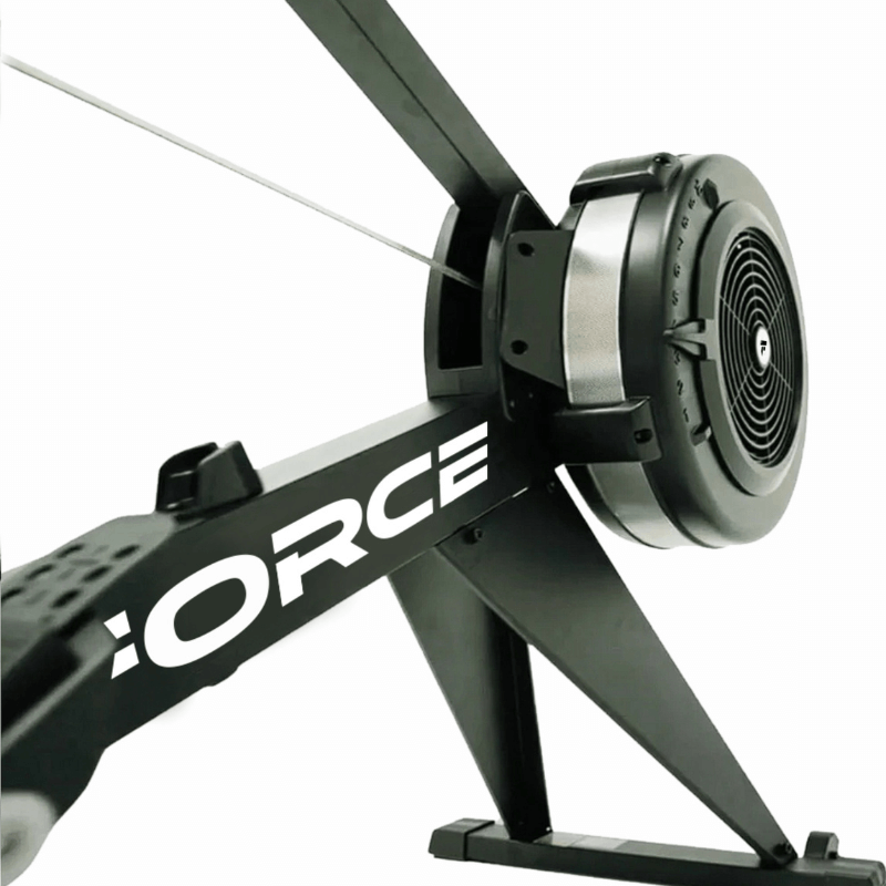 Force Fitness R8 Air Rower Pro — side view
