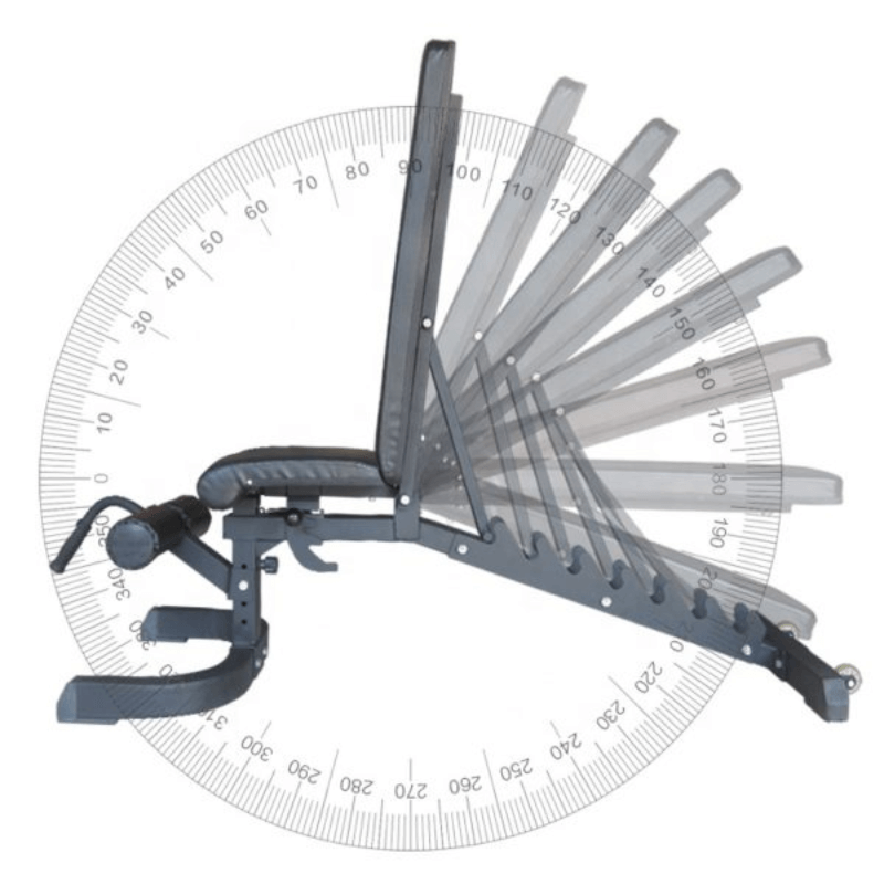 Force Fitness Commercial Fid Bench — alternative angle