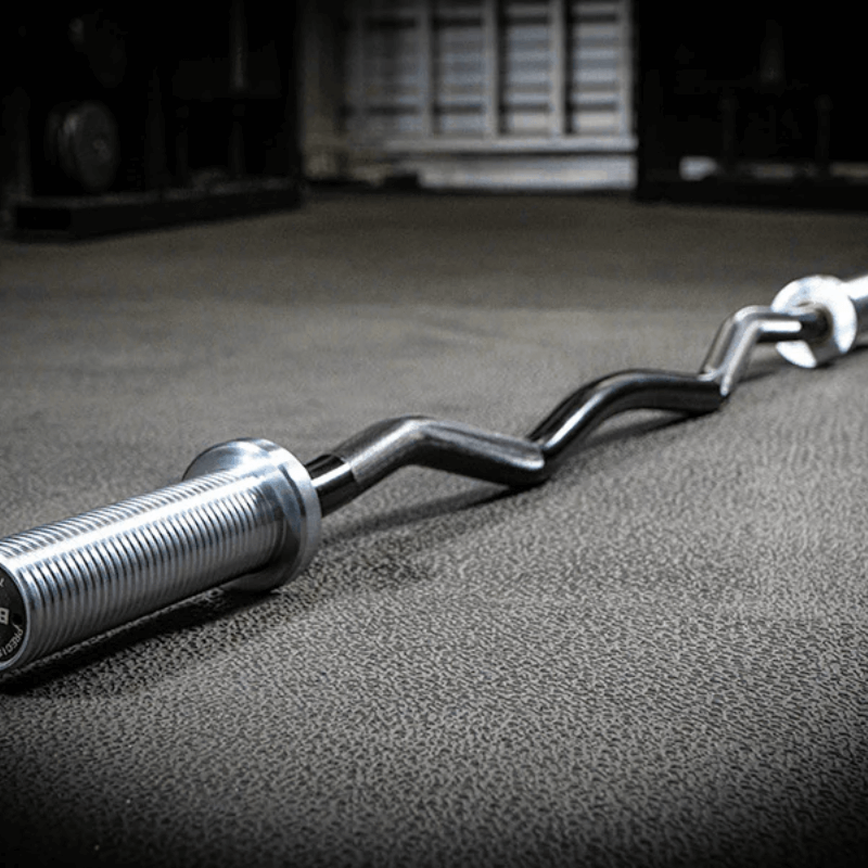 Force Fitness Curling Bar - Black Zinc — alternative angle