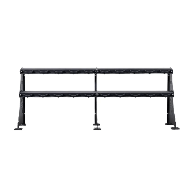 Force Fitness 2 Tier Evolution Dumbbell Rack — rear view
