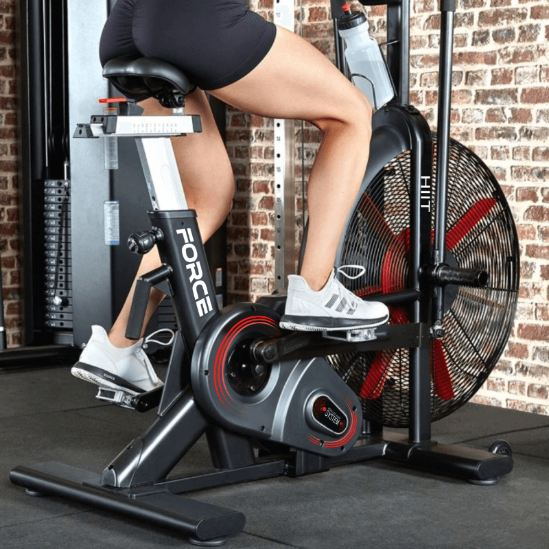 Force Fitness HIIT Air Bike — side view