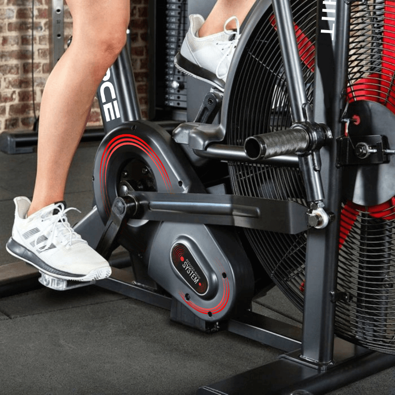 Force Fitness HIIT Air Bike — rear view