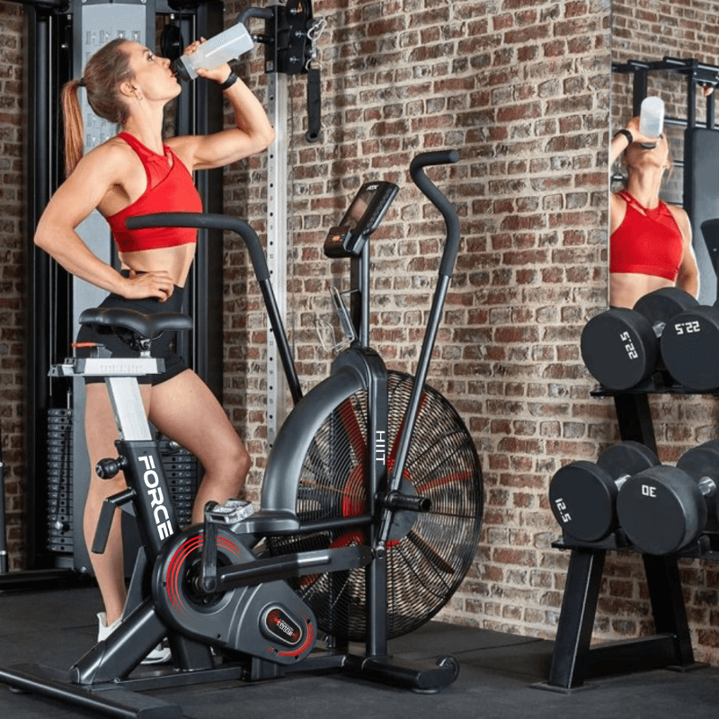 Force Fitness HIIT Air Bike — alternative angle
