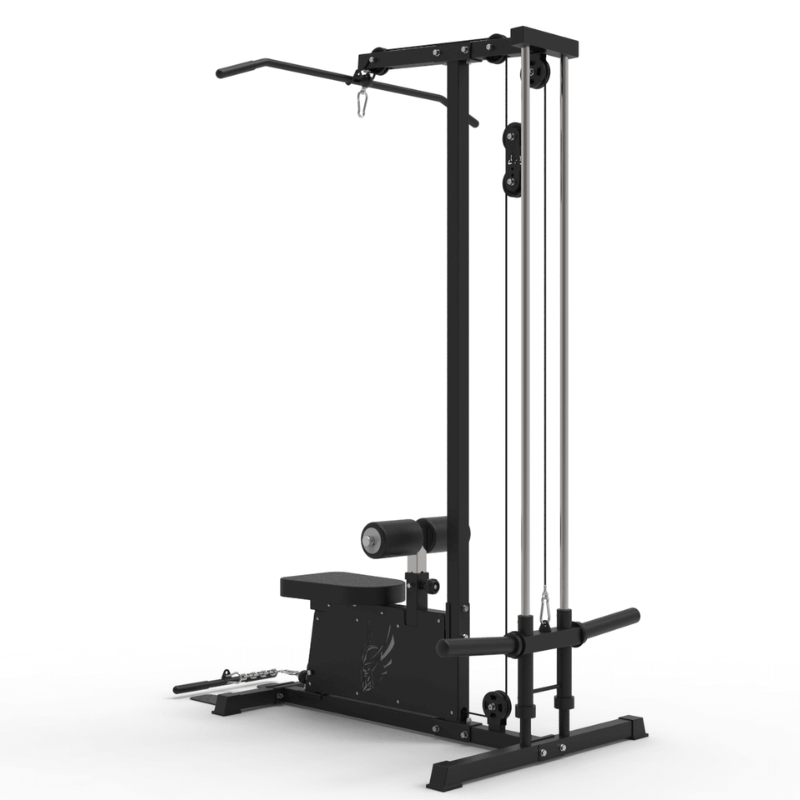 Force Fitness Lat Pulldown & Low Row Machine — close-up of the frame