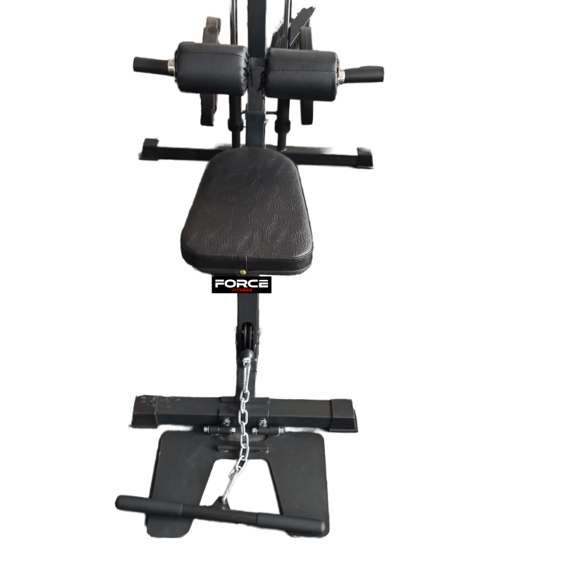 Force Fitness Lat Pulldown & Low Row Machine — rear view