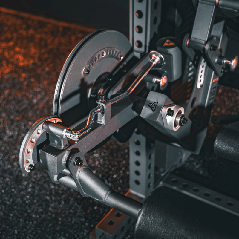 Force Fitness Adjustable Leg Extension & Leg Curl Combo — side view