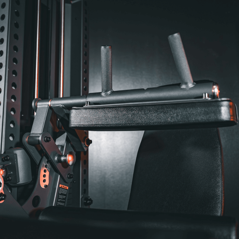 Force Fitness Adjustable Leg Extension & Leg Curl Combo — rear view