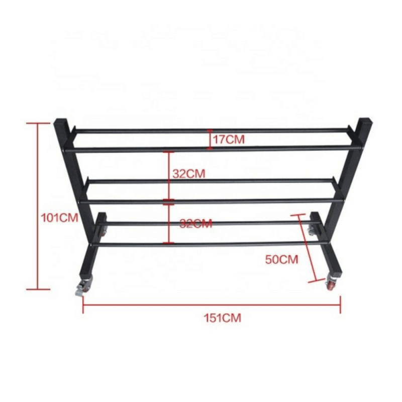 Force Fitness Portable Wall Ball / Medicine Ball Storage Rack — in use
