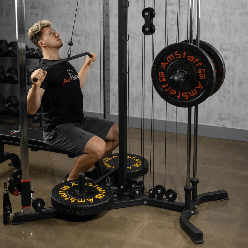 Force Fitness Cable Crossover Functional Trainer — side view