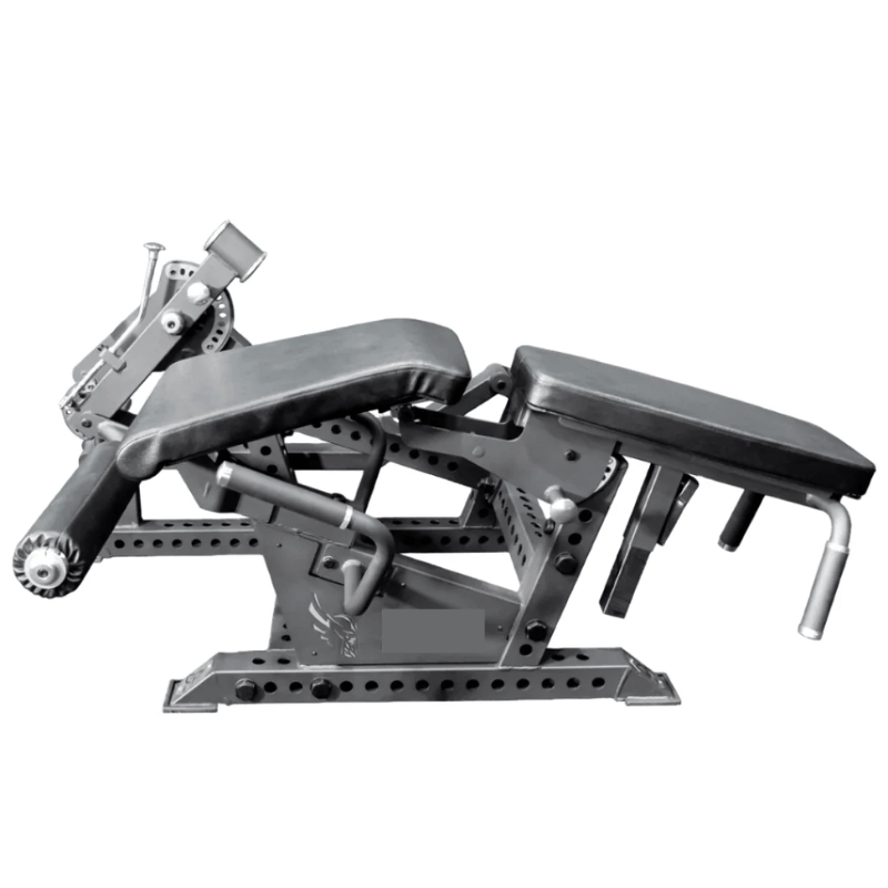Force Fitness Pro Leg Extension Prone Leg Curl Combo — in use