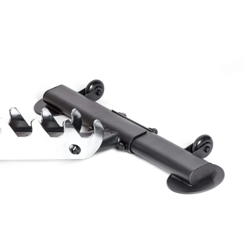 Force Fitness Pro Series Adjustable Bench + Foot Support — close-up of the frame