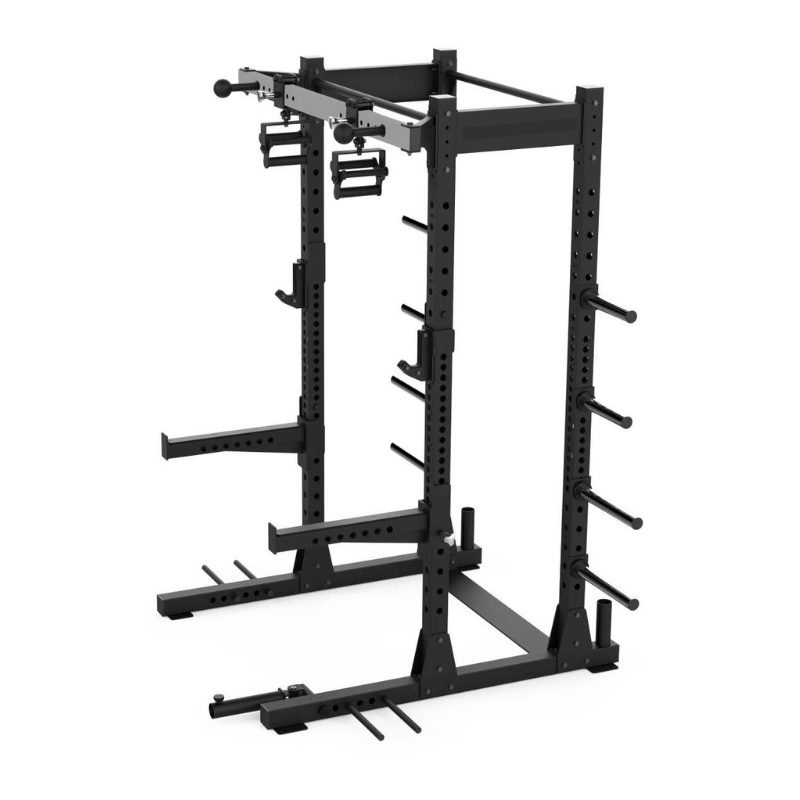 Force Fitness Elite Series Half Rack & Workout Bench - Pink — close-up of the frame